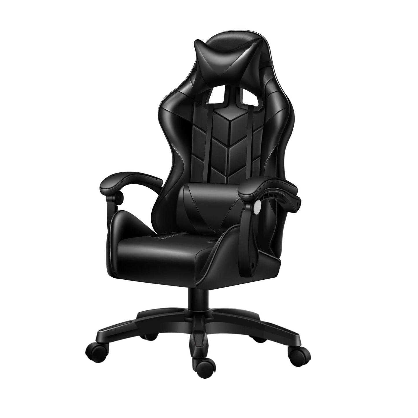 ゲーミングチェア gaming chair デスクチェア 高耐久PUレザー 140度リクライニング 在宅 リモート (ブラック)03
