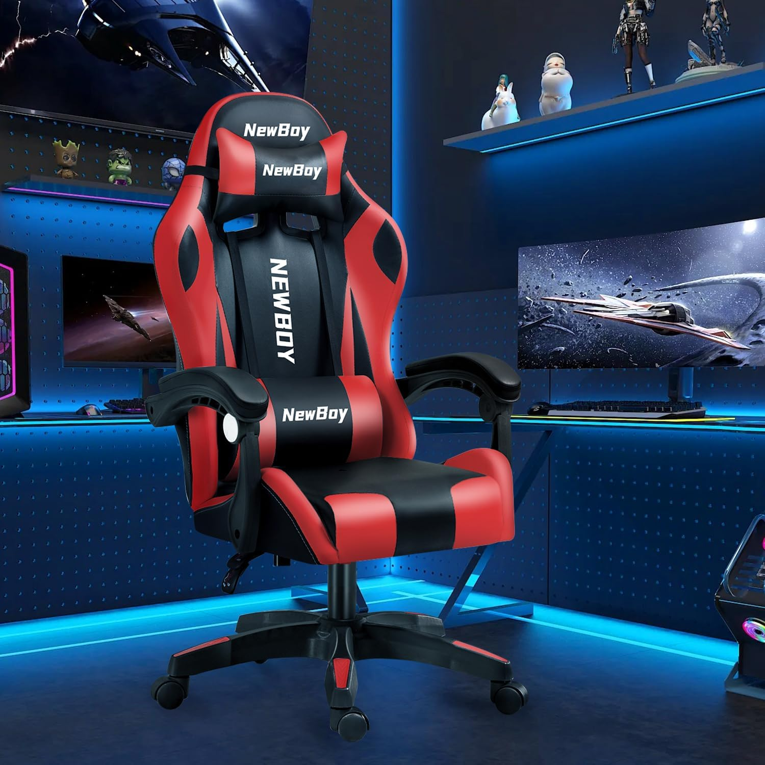 NewBoy ゲーミングチェア gaming chair オフィスチェア オットマン 