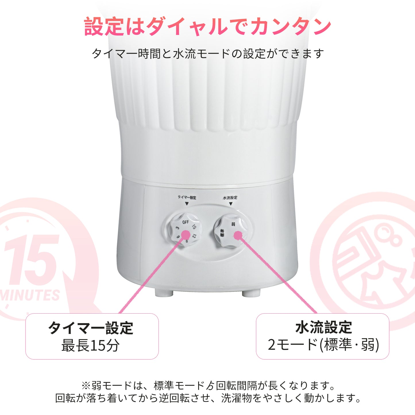 【JPFelineHouse】 小型洗濯機 バケツ型 ミニ洗濯機 靴 上履き 予洗い 事前洗い 泥落とし 子供 赤ちゃん用 ペット用 コンパクト ポータブル