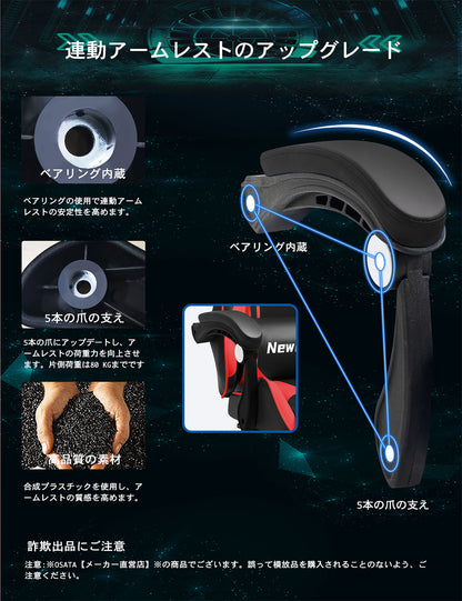 NewBoy ゲーミングチェア gaming chair オフィスチェア オットマン オフィス ゲーム用 リクライニング デスク/パソコンチェア 疲れない 椅子 テレワーク 06