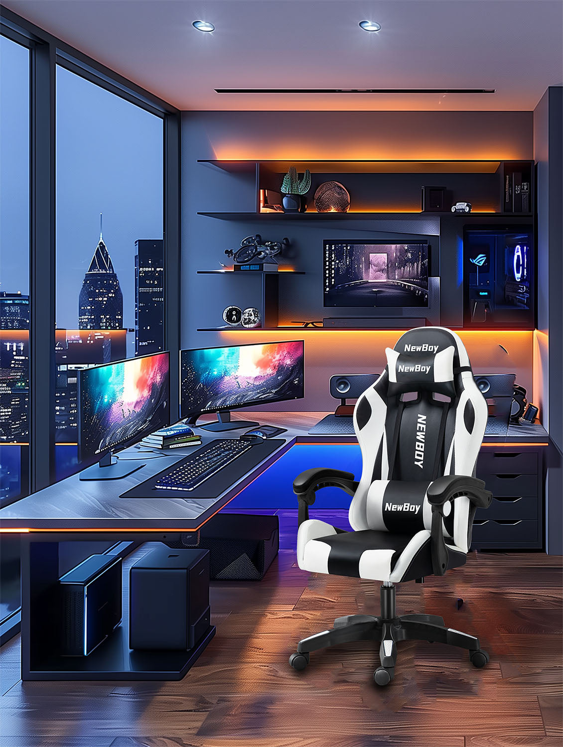 【大特価】NewBoy ゲーミングチェア gaming chair オフィス Amazon.co.jp: NewBoy ゲーミングチェア オフィスチェア ゲーム用